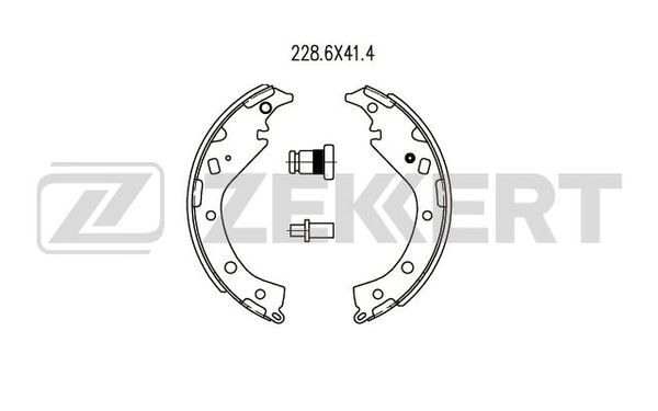 Фото 2: Колодки тормозные ZEKKERT BK-4463