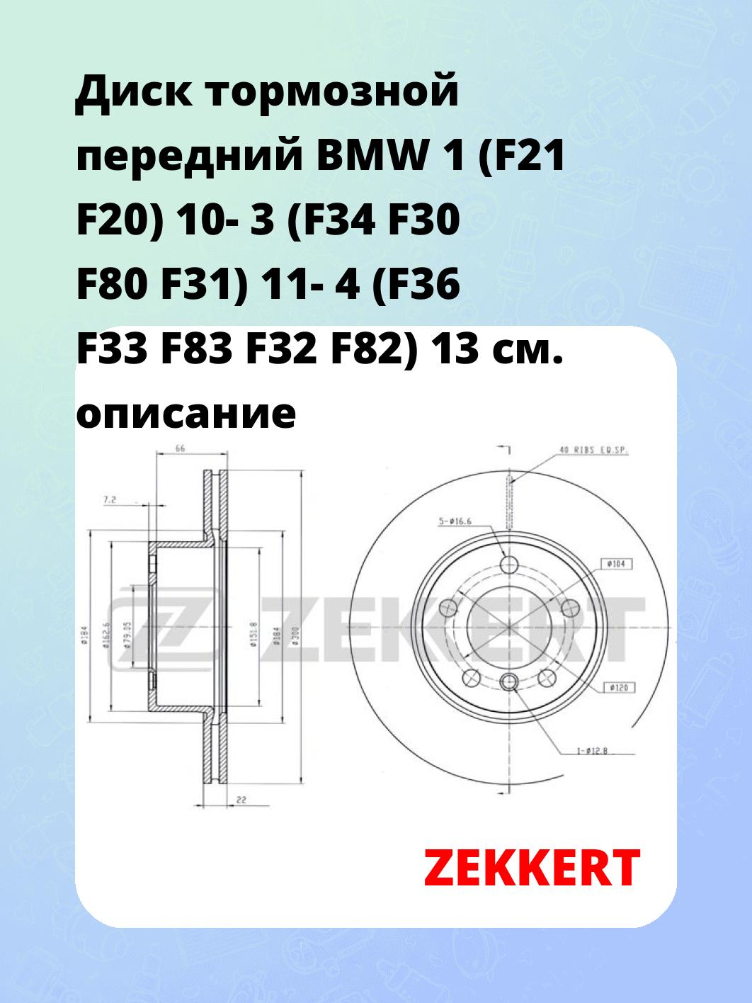 Диск тормозной ZEKKERT BS-5873