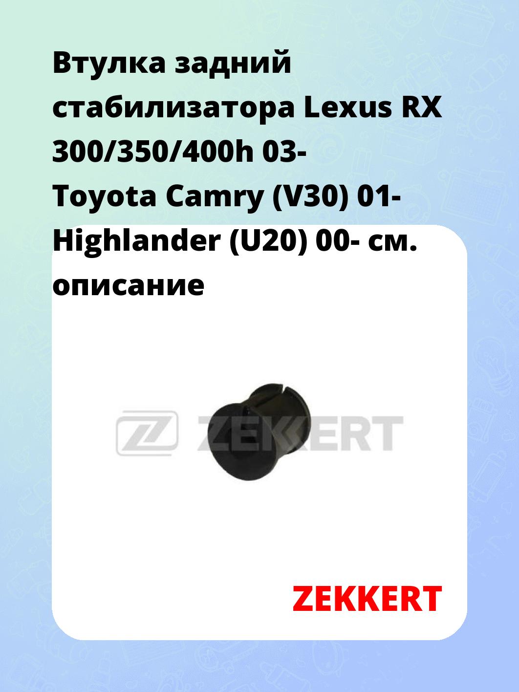 Втулка стабилизатора ZEKKERT GM-1385