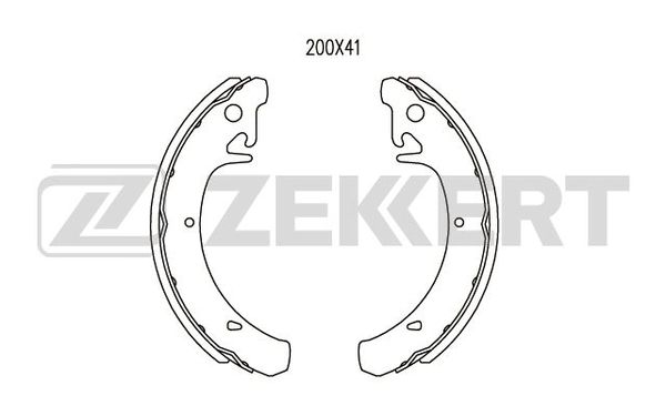Фото 2: Колодки тормозные ZEKKERT BK-4261