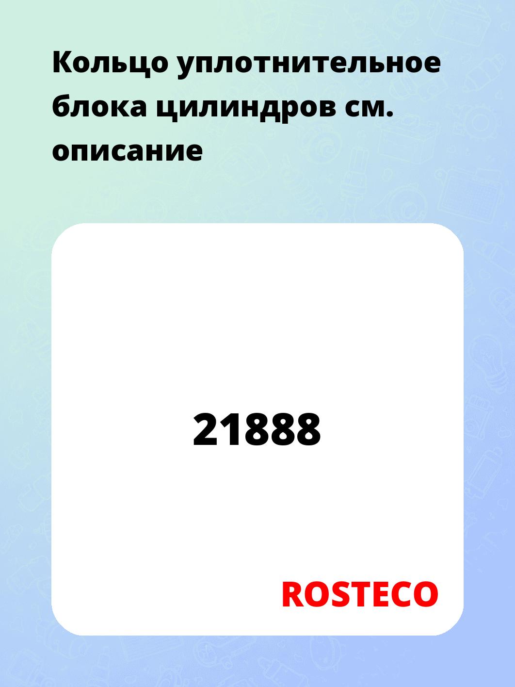 Кольцо уплотнительное блока цилиндров