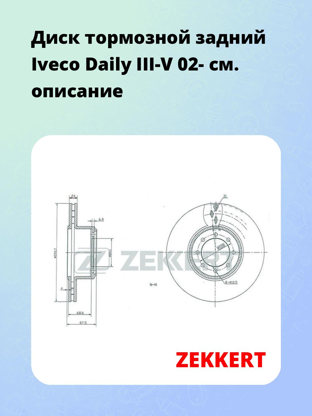 Диск тормозной ZEKKERT BS-5446