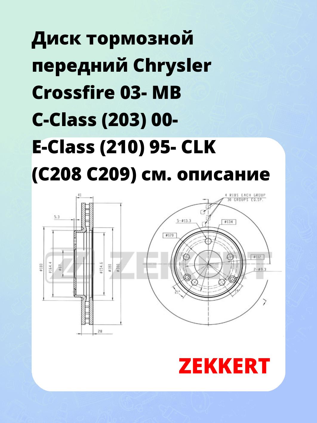 Диск тормозной ZEKKERT BS-5201